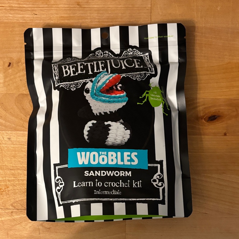 Unopened Woobles Sandworm Kit Beetlejuice